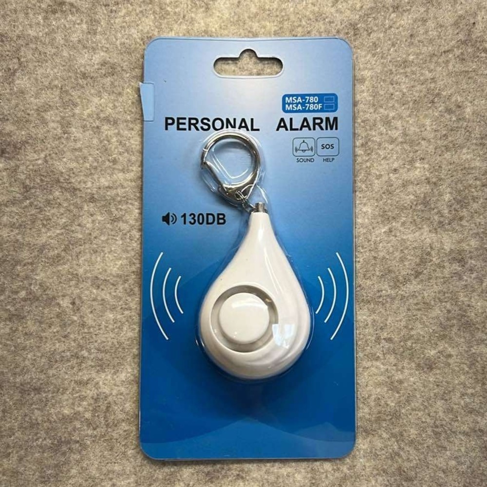Personal Alarm Keychain 130dB SOS Emergency Safety Device White MSA-780